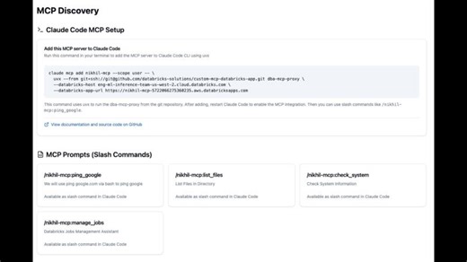 Build custom MCP server on Databricks App for Claude Code | Nikhil Thorat posted on the topic | LinkedIn