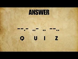 GUESS THE WORD MORSE CODE QUIZ