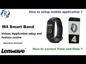 M4 Smart Band (FitPro application) - Unboxing, Setup date/Time, First time setup and feature review