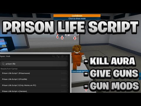 [NEW BEST] Prison Life Script Pastebin - (ROBLOX) *Kill Aura* [Works On Mobile & PC]