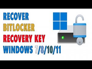 How To Recover Windows BitLocker Recovery Key | Backup BitLocker Recovery File