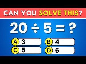 Can You Ace This 50-Question Math Quiz? 🧠 Try This Ultimate Math Challenge 🔥📘