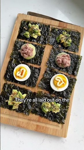 Let's make a delicious seaweed flight as an afternoon snack!