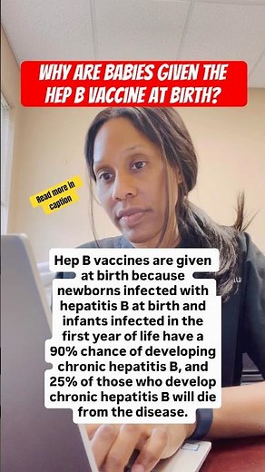 WHY ARE BABIES 👶🏽 GIVEN THE HEP B VACCINE AT BIRTH? (Read description for more) #shorts