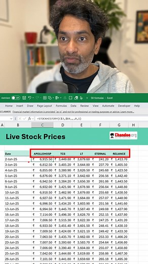 Live Stock Prices in Excel 📈📉 | Chandoo.org
