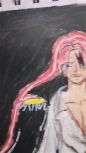 Shanks from one piece #edit #animedrawing #animeart #art