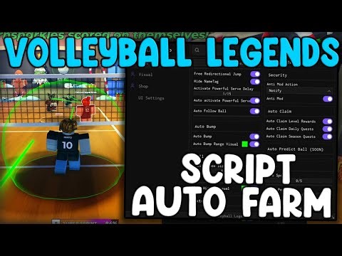 [🔥UPDATE] Volleyball Legends Script Auto Farm, Auto Spike - Roblox 2025