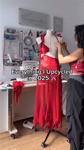 Tracy Garcia on Instagram: "2025 was filled with so many transformations ♥️ Thank you for being here, supporting, sharing, and growing with me. This community means the world to me. Which upcycle was your favorite look?"