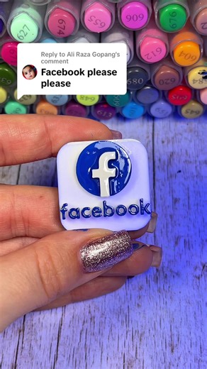 3D Printed Facebook Logo: A Creative Drawing Concept