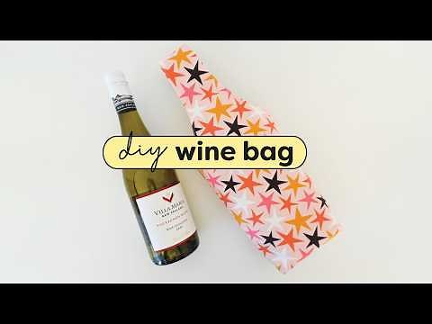 How to Sew a Wine Bottle Bag | DIY Gift Sewing Tutorial + Pattern