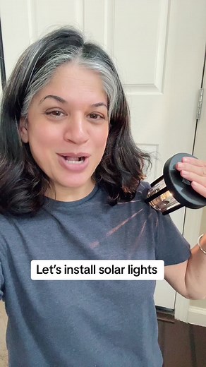 Let’s install solar lights