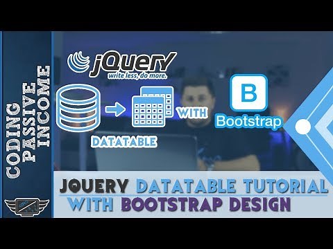 jQuery DataTable Tutorial With Bootstrap Design For Beginners