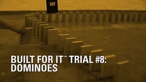 8.1K reactions · 2.2K shares | See 2,700 dominoes fall perfectly into place with the help of genuine Cat parts. | Caterpillar | Facebook