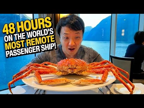 48 Hours on the World's MOST REMOTE Passenger Ship! FULL FOOD TOUR!