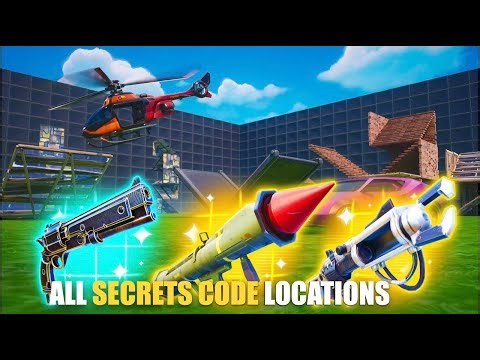 1V1 WITH EVERY GUN HIVE MAP FORTNITE CREATIVE - FIND ALL SECRETS CODE LOCATIONS (SECRET ROOM)