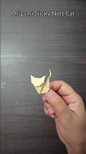 Easy Origami Sticky Note Cat: Quick Tutorial!