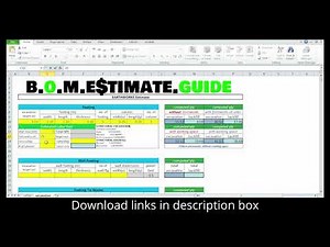 Excavation estimates excel