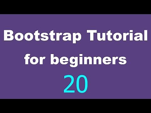 Bootstrap Tutorial for Beginners - 20 - Add search bar