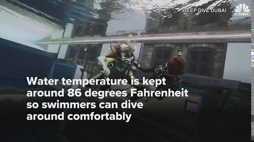 Dubai opens world's deepest diving pool—a sunken city nearly 200 feet under water