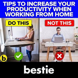 2.3K views · 60 reactions | 6 Tips To Increase Your Productivity When Working From Home Sources: https://pastebin.com/MuJJiHNa | Bestie | Facebook