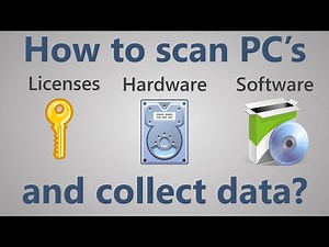 How to scan network PCs and collect the data on software, hardware, and licenses?