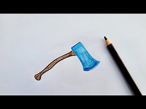 "How to Draw an Axe | Easy Step by Step Drawing Tutorial for Beginners"