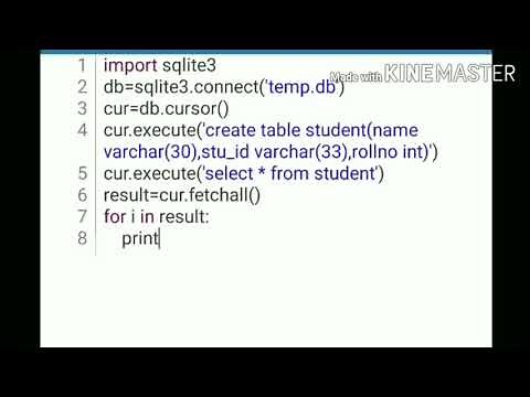 Using database on android | sqlite3 | with Pydroid3 | how to use database on android in projects.