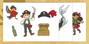 Pirate Stick Puppets