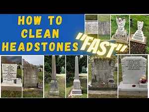 How to Clean Headstones/Gravestone Fast.