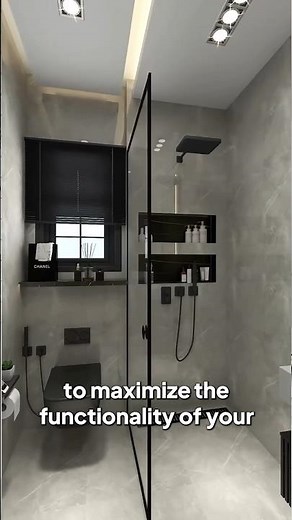 Transform your bathroom with a simple partition wall—more privacy, space, and style! 🛁