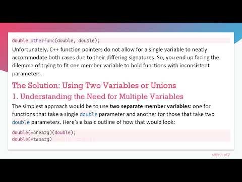 Understanding Function Pointer Member Variables in C+ + : A Clear Guide