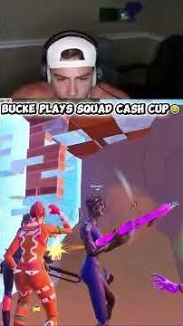 BUCKE PLAYS SQUAD CASH CUP😂 #shorts #fortnite #fortnitefunny #bucke #omg #victoryreaction