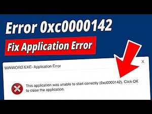 How to Fix ANY 0xc0000142 Application Error in Windows 11/10?