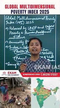 Global Multidimensional Poverty Index 2025 Explained | UNDP & OPHI Report | UPSC Current Affairs