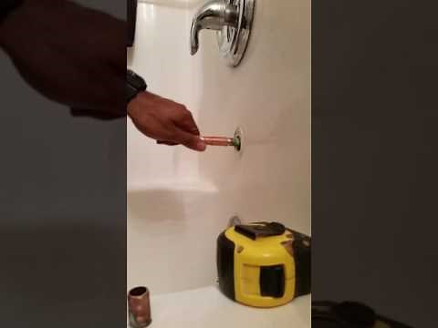 DIY how to sweat copper pipes correctly. Install tub fill onto 1/2 copper.