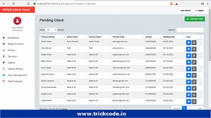 Wedding Planner Project in PHP Free Download