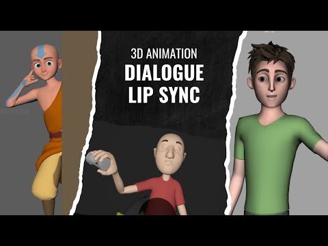 3D Animation Dialogue Lip Sync