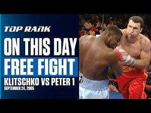 Klitschko Survived 3 Knockdowns To Defeat Peter | FREE FIGHT | ON THIS DAY