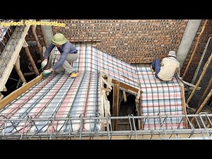 Accurate 25-step Staircase Construction Techniques - Forming Formwork And Building Brick Steps