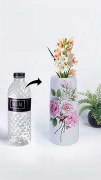 Plastic bottle Flower vase making || Best out of waste