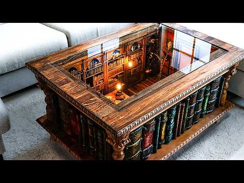 I Built a Coffee Table with a Library Inside