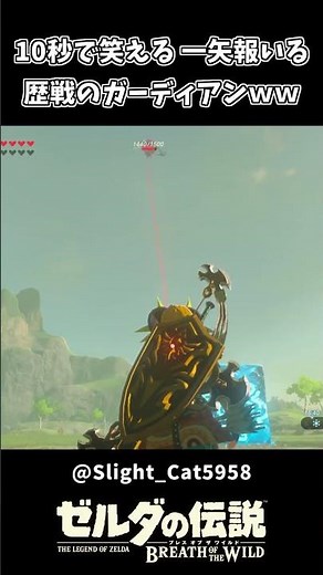10秒で笑える リンクに一矢報いる歴戦のガーディアンｗｗ【ゼルダの伝説 ブレス オブ ザ ワイルド】