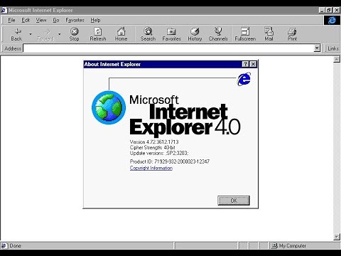 Internet Explorer 4.0 in 1997