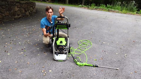 Amazing ELECTRIC Power Washer - Greenworks 3000psi