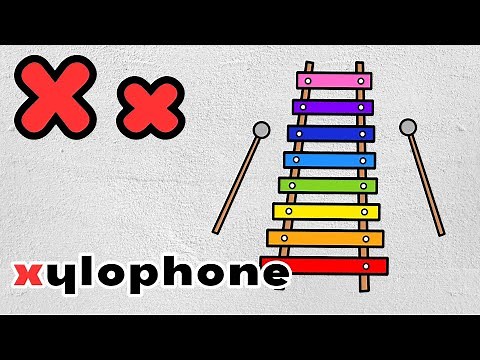 letter X | Xylophone, X ray, & X mas - Letter X words for kids - Words that starts with X