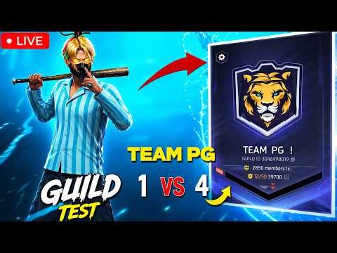 🔴TEAM PG upcoming star TEAM PG GUILD TEST #guildtest #shortslive #gyangaming #gameplay