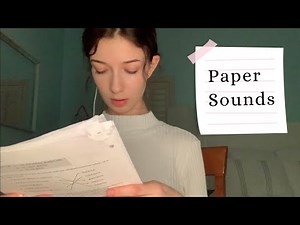 ASMR Lofi | Paper sorting (crinkling, ripping, folding, random soft spoken + whispered talking)