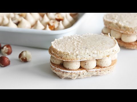 Hazelnut Praline Dacquoise Cake. It makes your mouth happy.