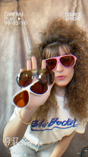 Violet Sky on Instagram: "Hi all… I’M A @blublocker AFFILIATE!😎✨ Who remembers these iconic sunglasses and the classic rap from the original early 90s commercials?! 😂 BluBlockers have been around since 1986- and have brought back so many of their classic designs today! The black & rainbow🌈 pair I’m wearing are the ColorVision design from 1988- and they recreated their OG tshirt design too! If you’d like your very own pair of BluBlocker Sunglasses- check the Lℹ️nk ℹ️n my bℹ️o - for tons more c