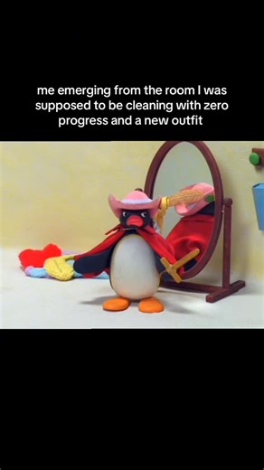 Pingu on Instagram: "I lose the plot every time…#pingu #nootnoot #cleaningroom #deepclean #childhood"